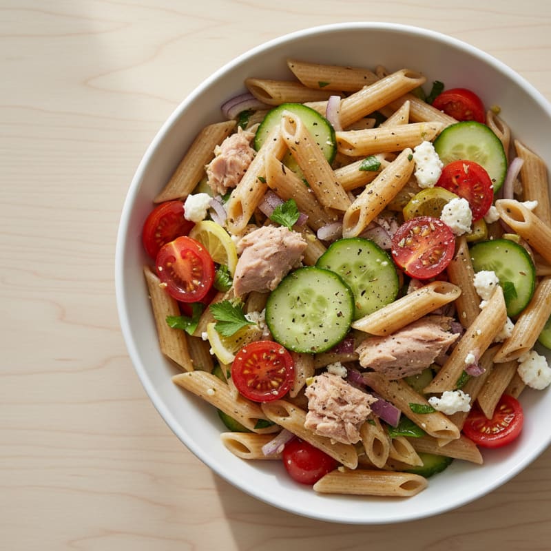 Mediterranean Tuna Pasta Salad