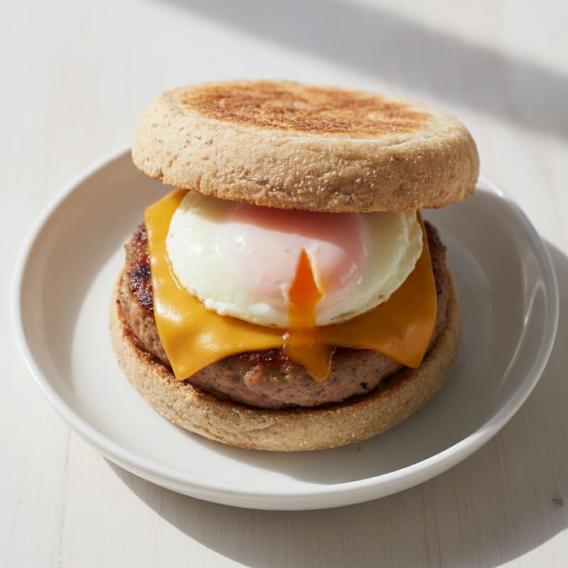 Classic Sausage Egg English Muffin