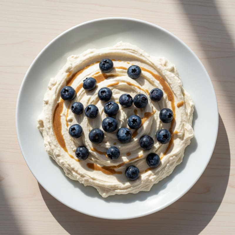 Greek Yogurt Protein Mousse with Berries