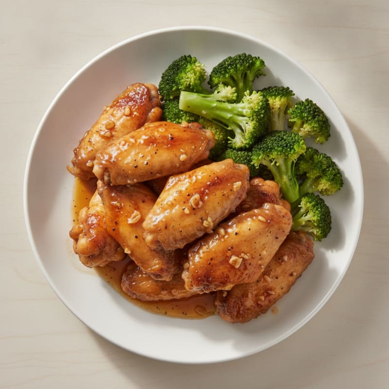 Honey-Garlic Glazed Chicken Wings