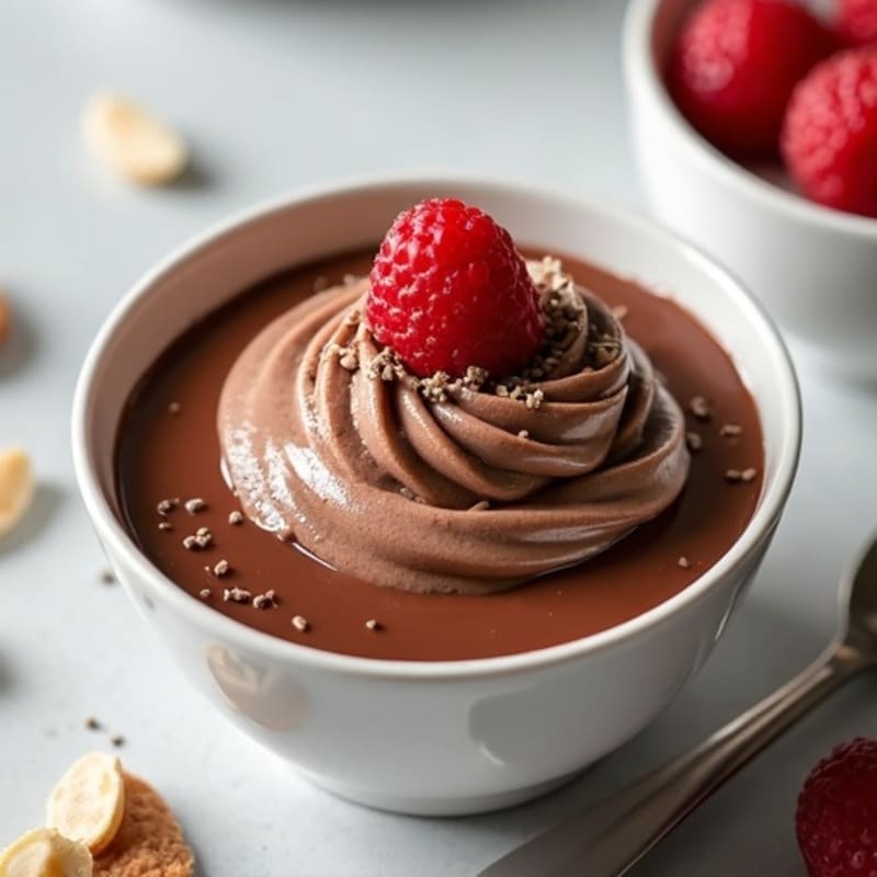 Silky Chocolate Protein Pudding with Greek Yogurt