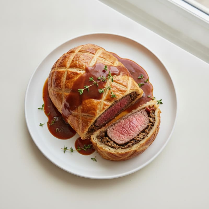 Classic Beef Wellington with Mushroom Duxelles