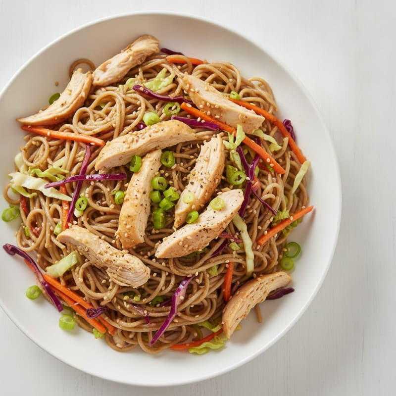 Ginger-Sesame Soba Noodle Salad