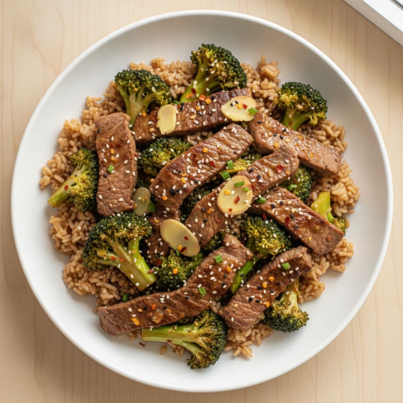 Sesame Beef & Broccoli Stir-Fry