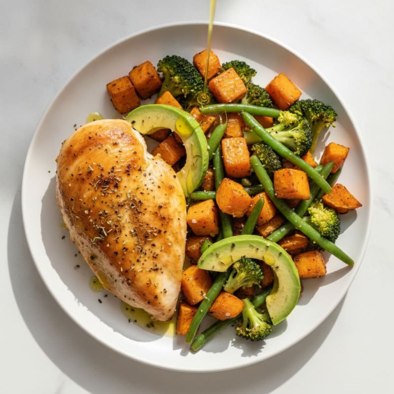 Herb-Roasted Chicken with Roasted Vegetables