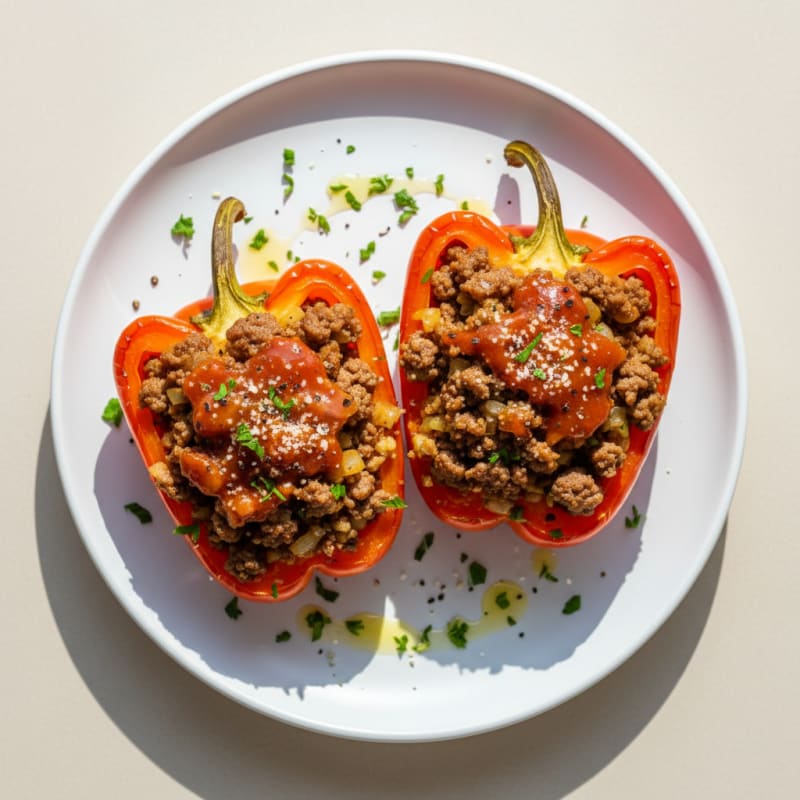 Ground Beef Stuffed Bell Peppers