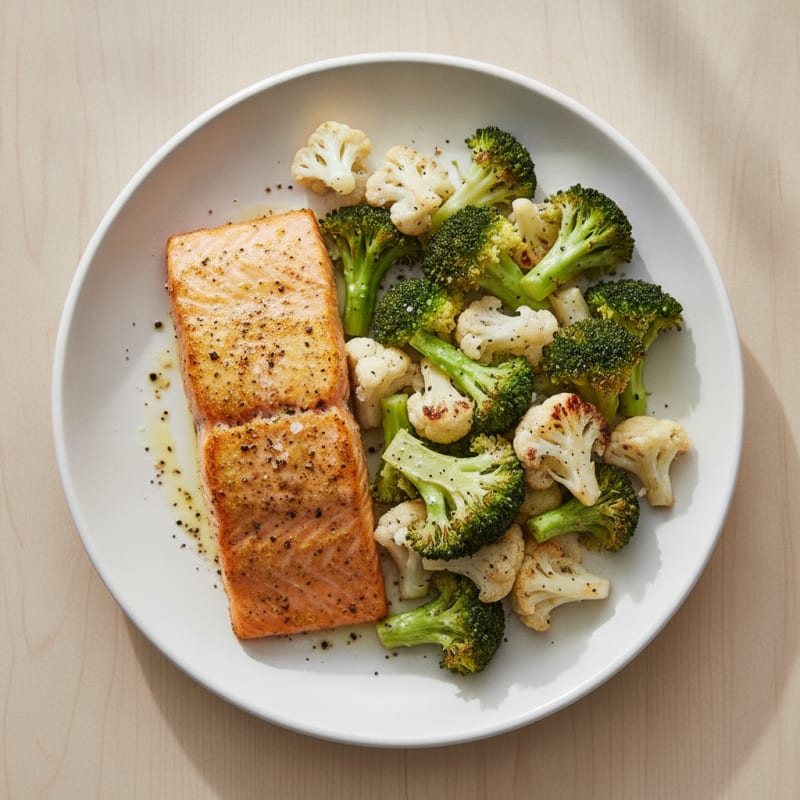 Turmeric-Spiced Salmon with Roasted Vegetables