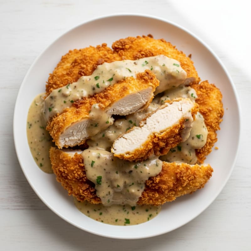Buttermilk Fried Chicken with Creamy Gravy