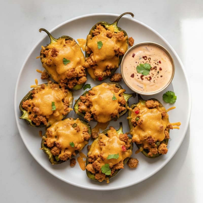 Jalapeño Poppers with Chipotle Ranch