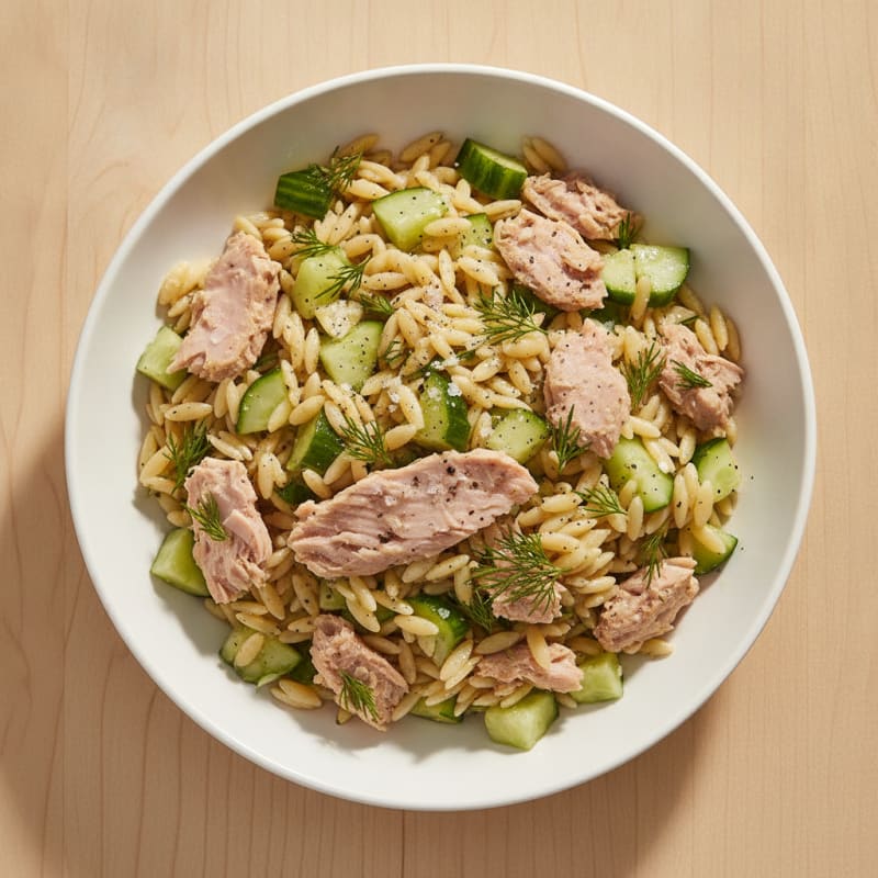 Lemon-Dill Tuna Orzo Salad