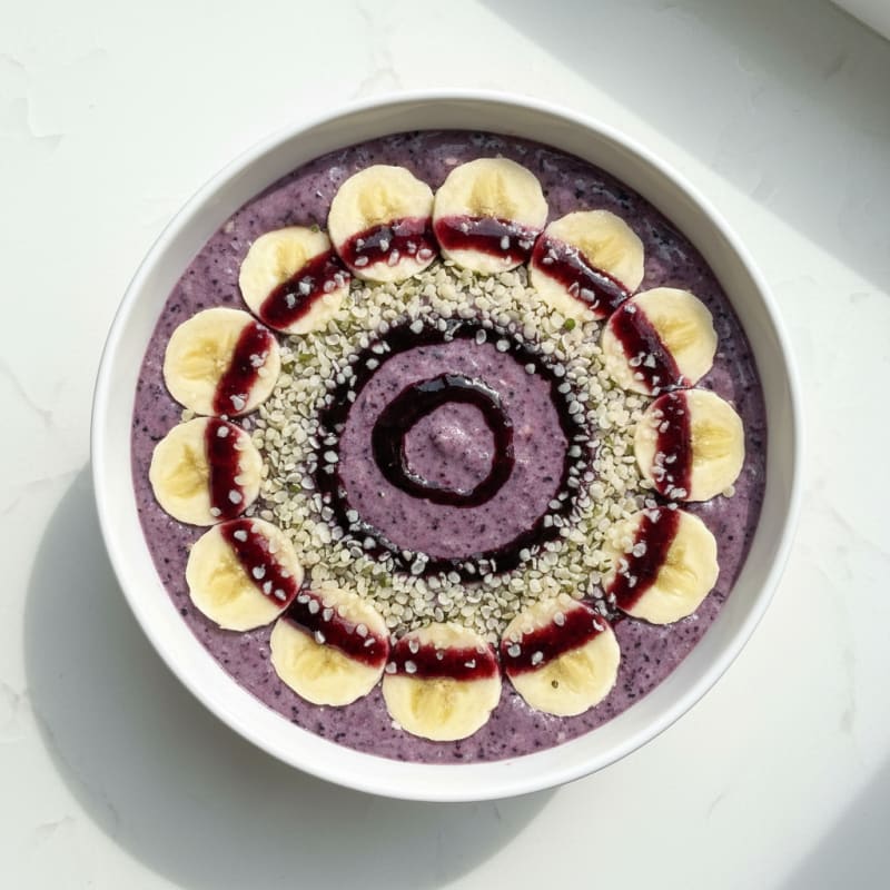 Silky Tofu Berry Protein Smoothie Bowl
