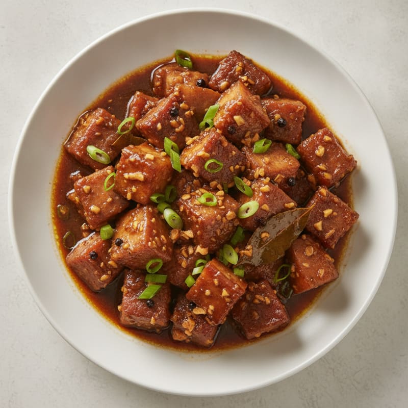 Filipino Braised Pork Belly Adobo