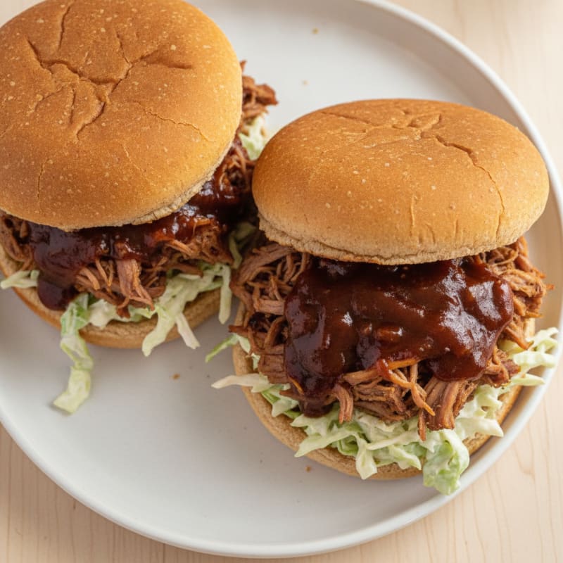 Slow-Cooked BBQ Pulled Pork Sandwiches