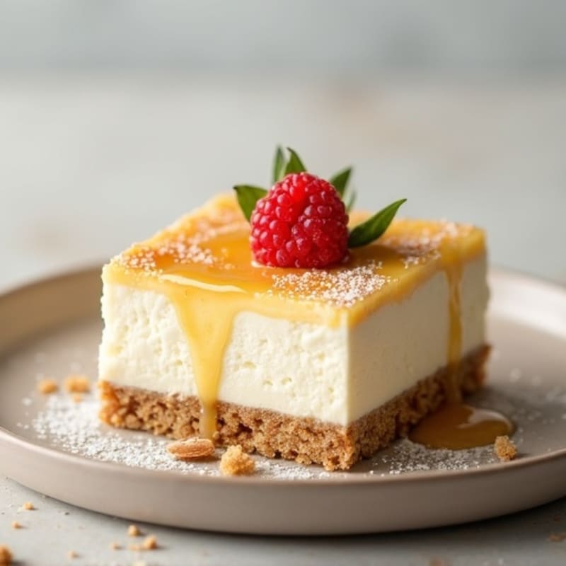 Protein-Rich Greek Yogurt Cheesecake Bars