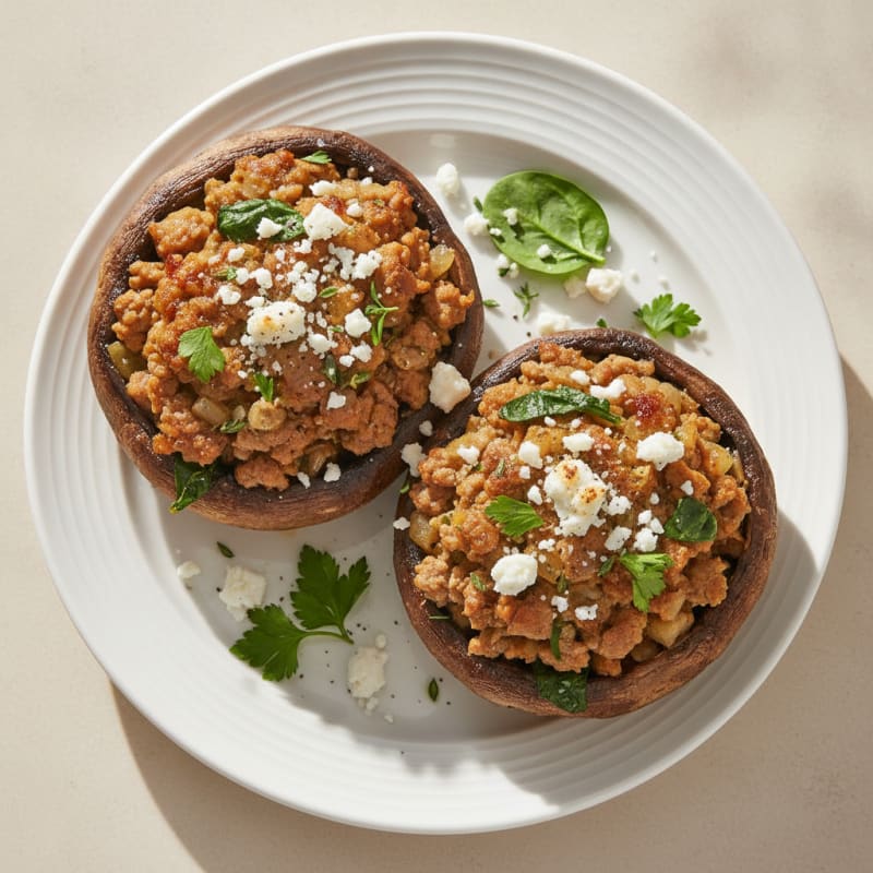 Herb-Stuffed Portobello Mushrooms