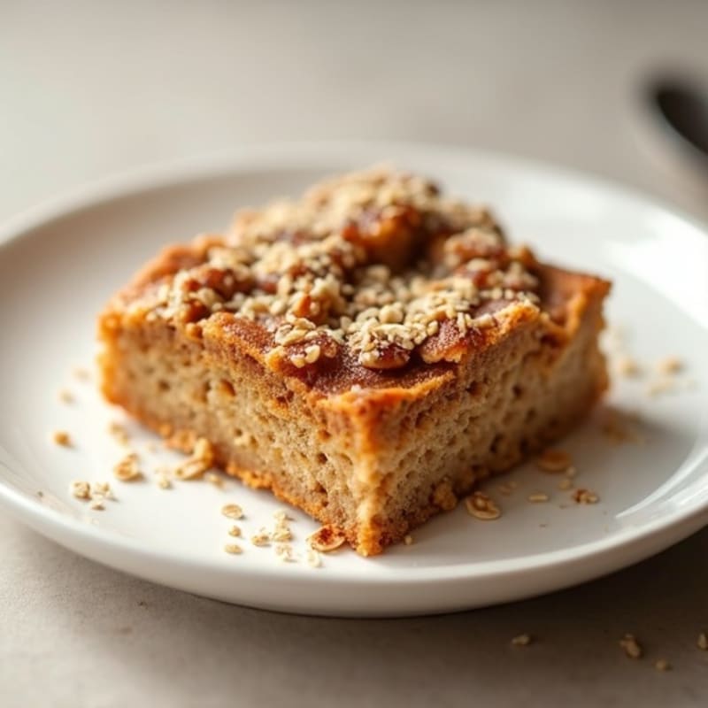 Protein-Packed Cinnamon Roll Baked Oatmeal