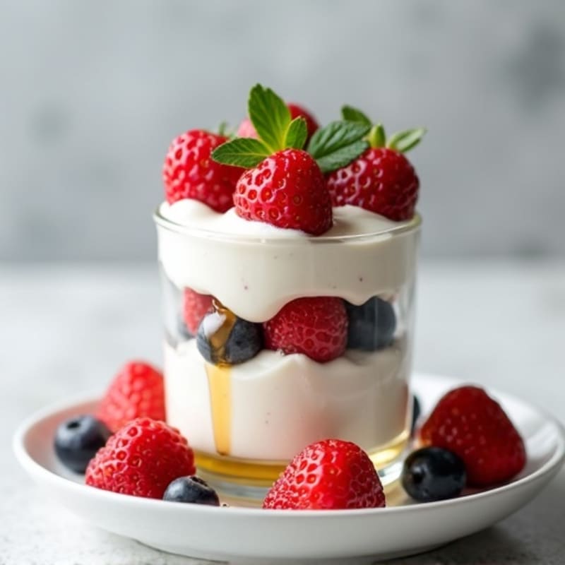 Creamy Greek Yogurt Protein Parfait with Mixed Berries