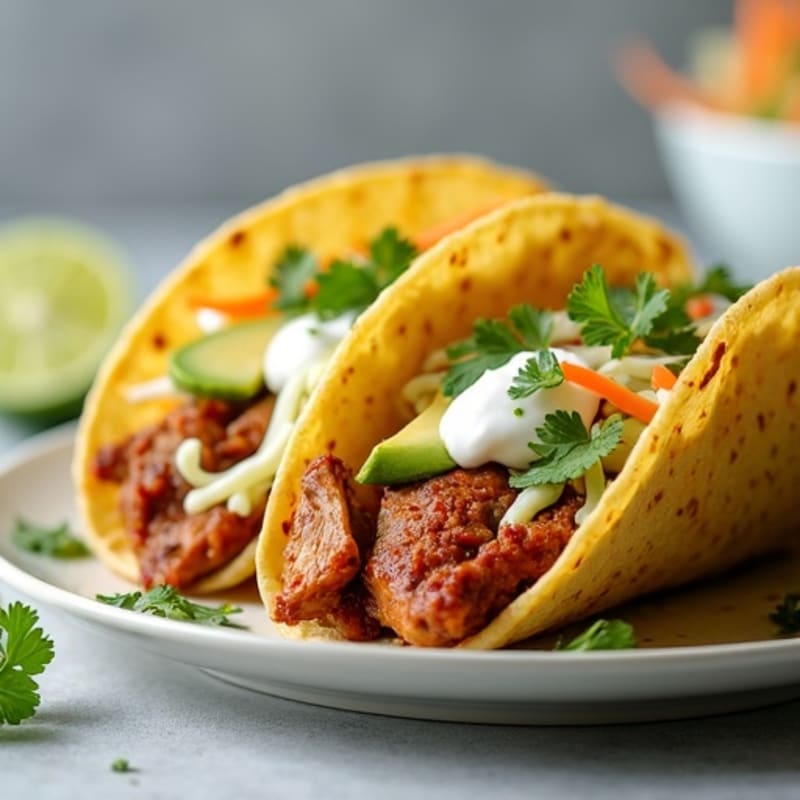 Crispy Slow-Cooked Pork Tacos with Fresh Slaw