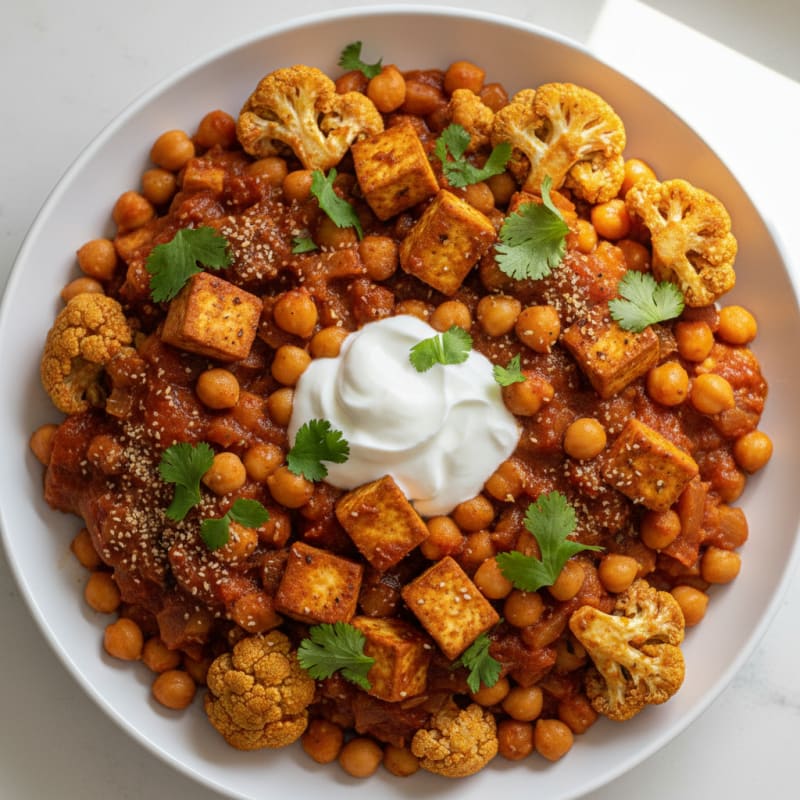Roasted Vegetable and Chickpea Curry