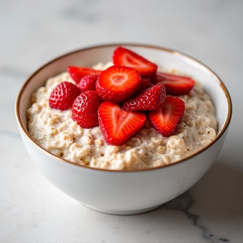 Creamy Strawberry Vanilla Overnight Oats