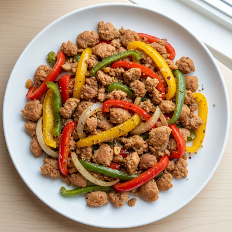 Turkey Sausage and Pepper Skillet