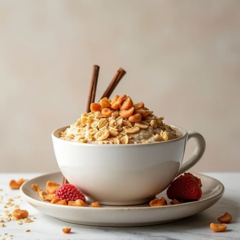 Vanilla-Cinnamon Protein Overnight Oats