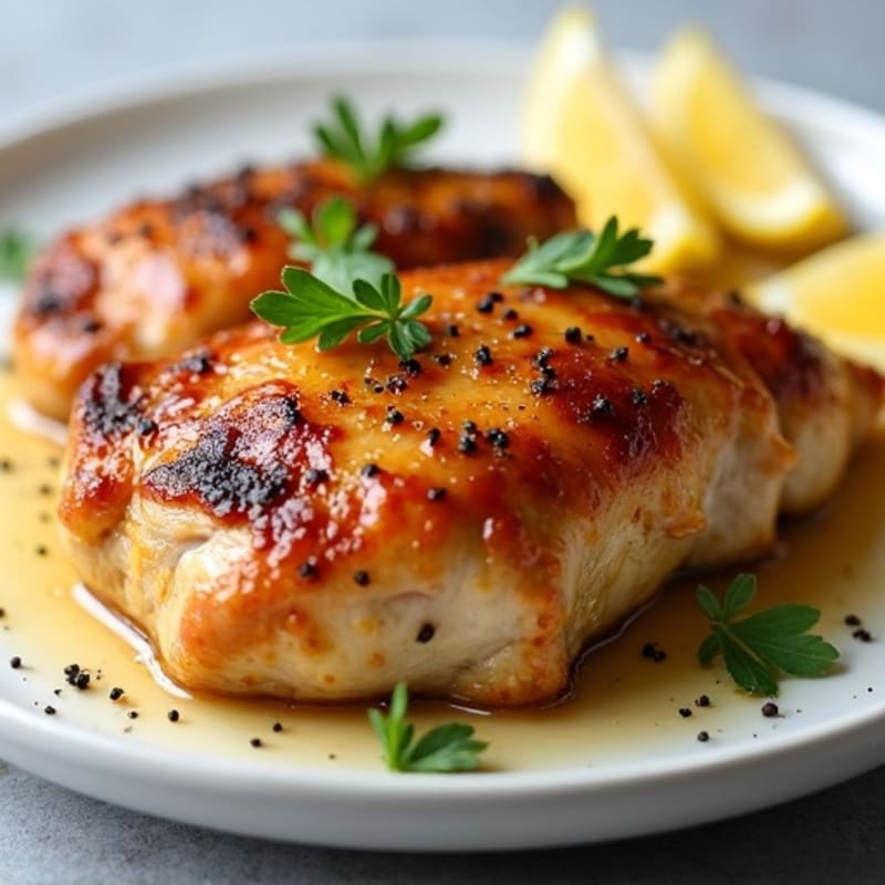 Ginger-Apple Cider Glazed Chicken Thighs