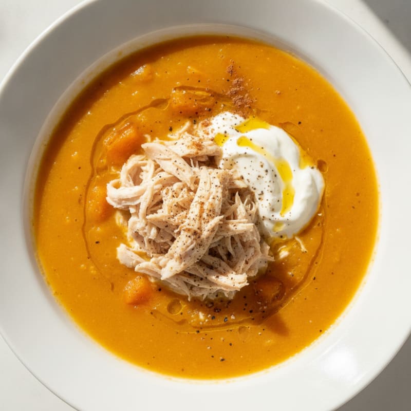 Roasted Butternut Squash and Apple Soup