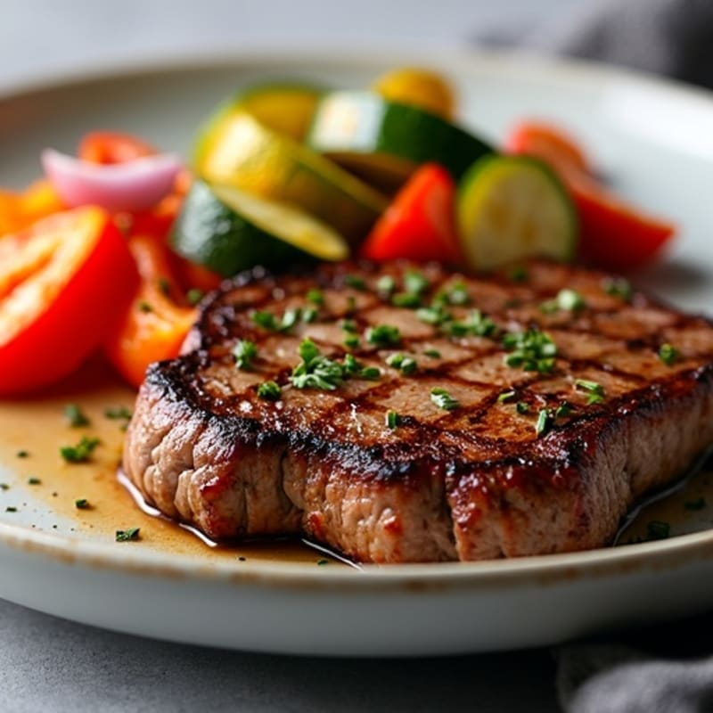 Seared Steak with Roasted Vegetables