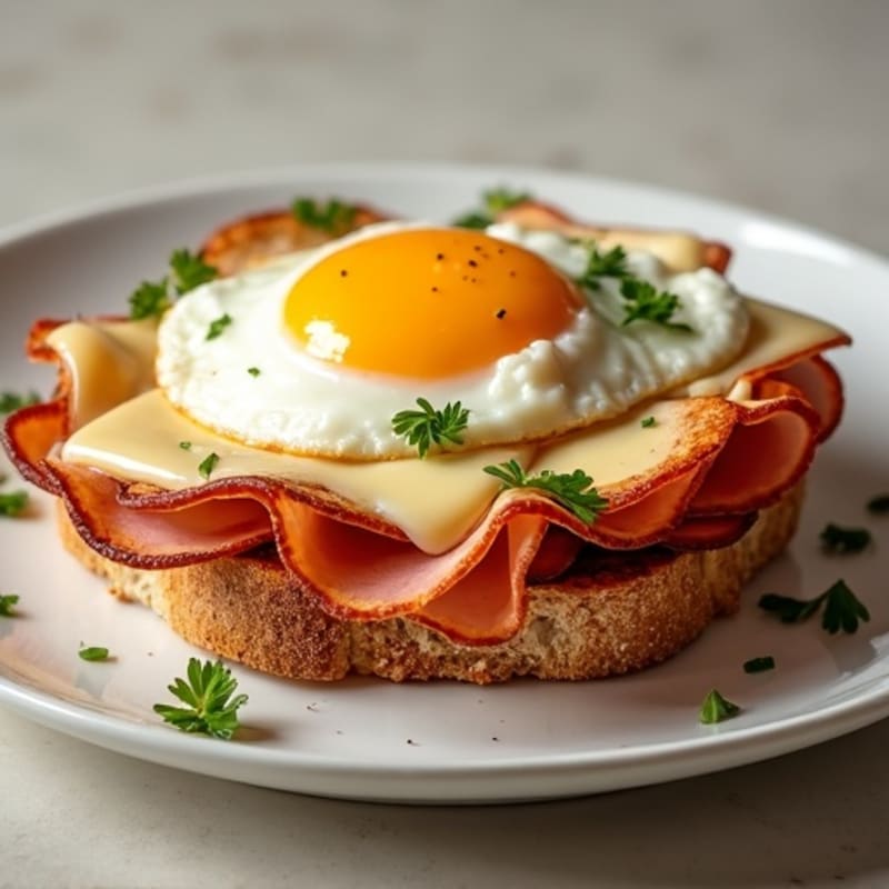 Open-Face Crispy Ham and Swiss Melt