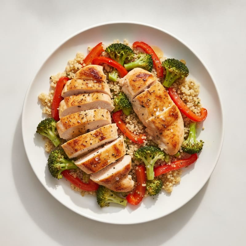 Lemon Garlic Chicken and Veggie Sheet Pan