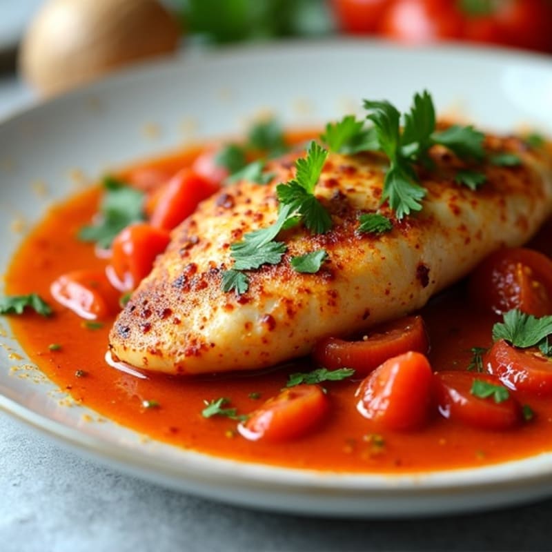 Healthy Spiced Chicken with Creamy Tomato Sauce