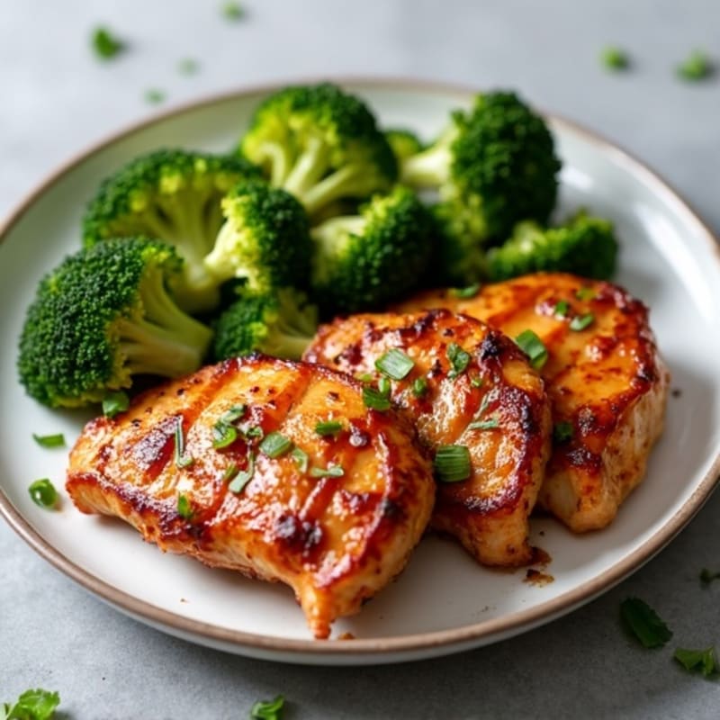 Crispy Teriyaki Chicken with Roasted Broccoli