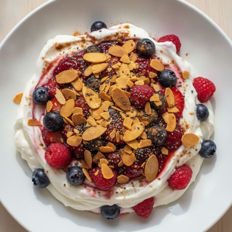 Creamy Greek Yogurt Protein Parfait with Mixed Berries