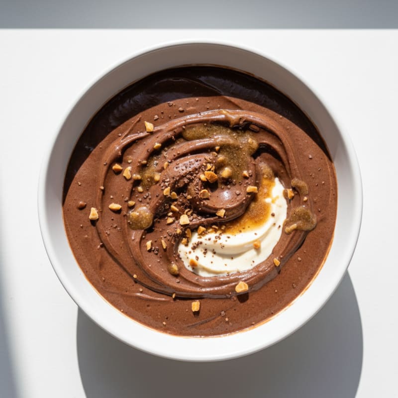 Chocolate Protein Mousse with Silken Tofu and Almond Butter