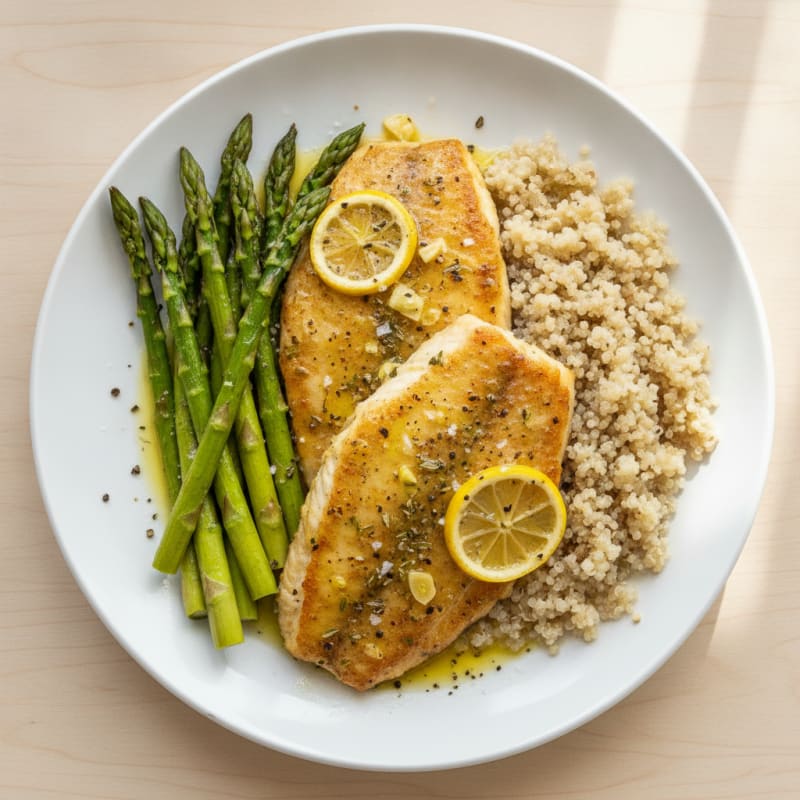 Lemon-Herb Baked Tilapia with Asparagus