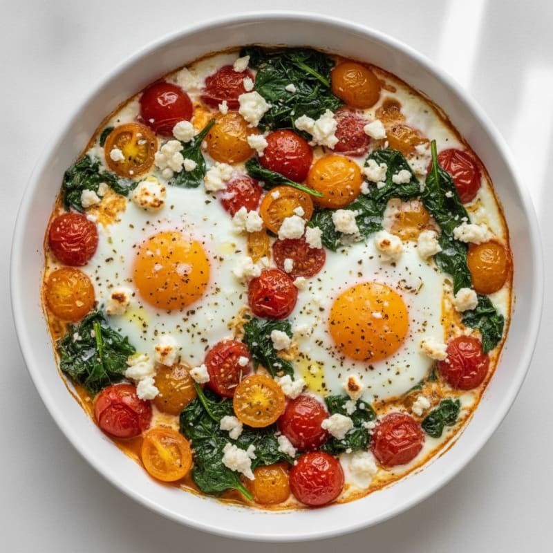 Baked Eggs with Roasted Tomatoes