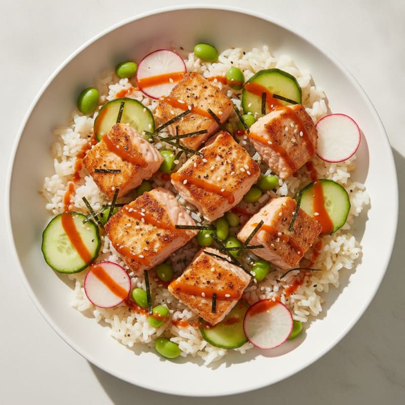Salmon Sushi Rice Bowl