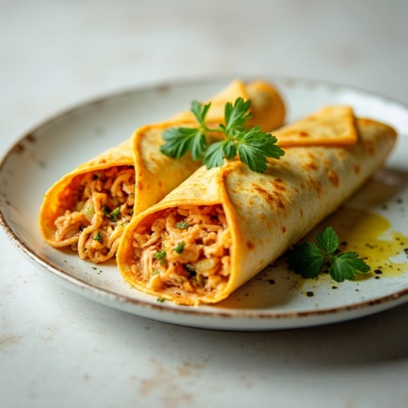 Salsa Verde Shredded Chicken Enchiladas