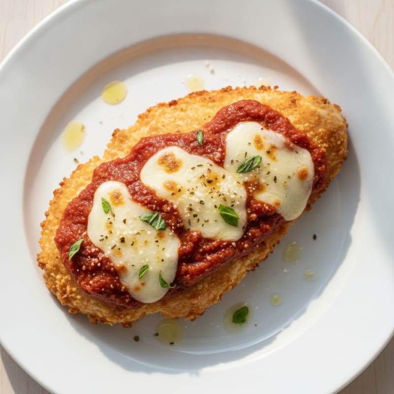 Crispy Baked Chicken Parmesan with Marinara