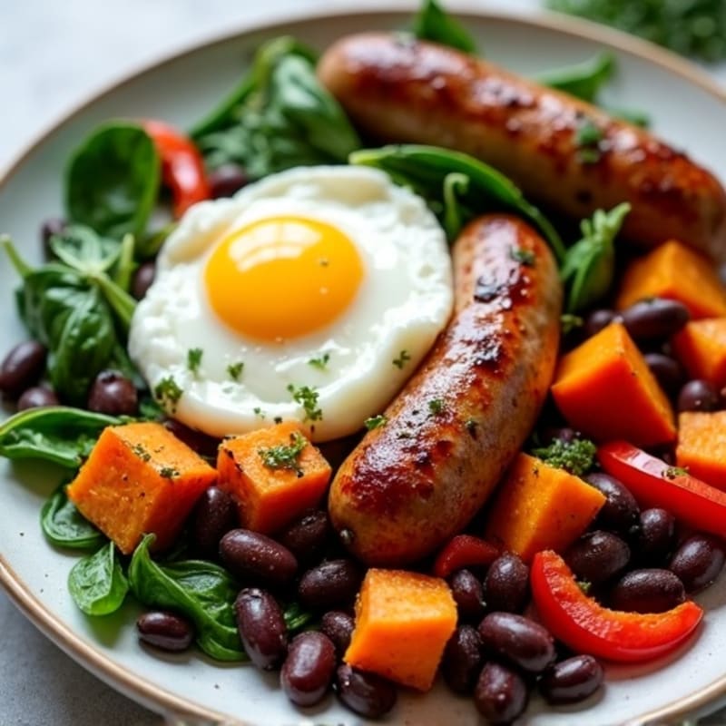 Herb-Roasted Sausage and Sweet Potato Sheet Pan Dinner
