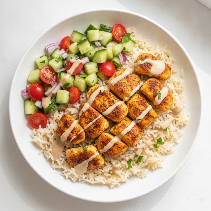 Chicken Shawarma Rice Bowl