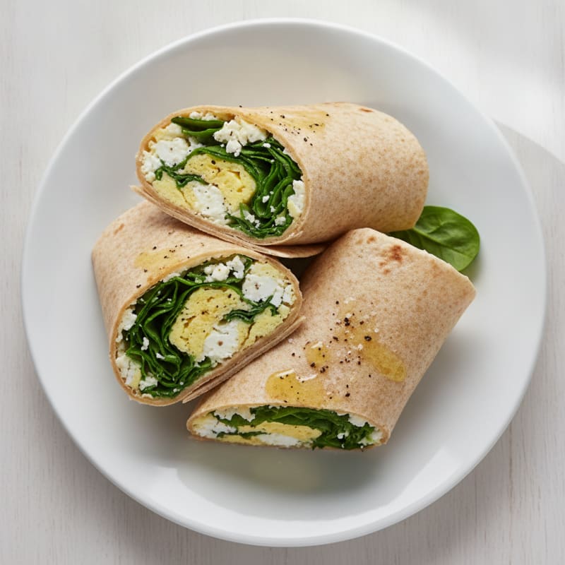 Savory Egg and Spinach Breakfast Wrap