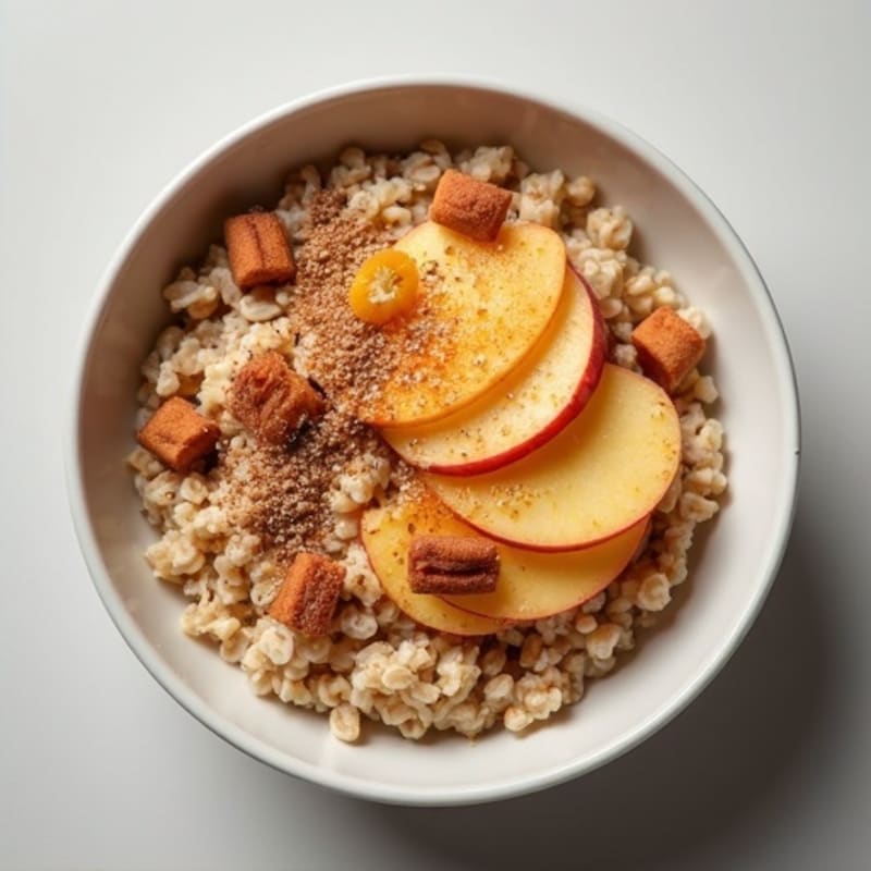 Protein-Packed Apple Cinnamon Steel Cut Oatmeal