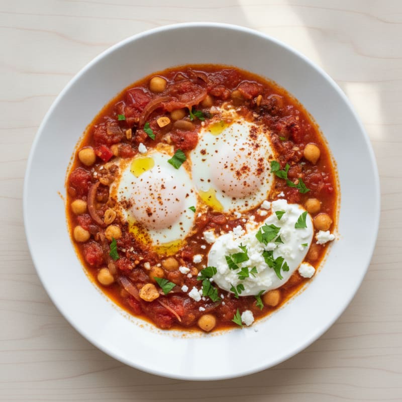 Spiced Tomato and Poached Egg Shakshuka