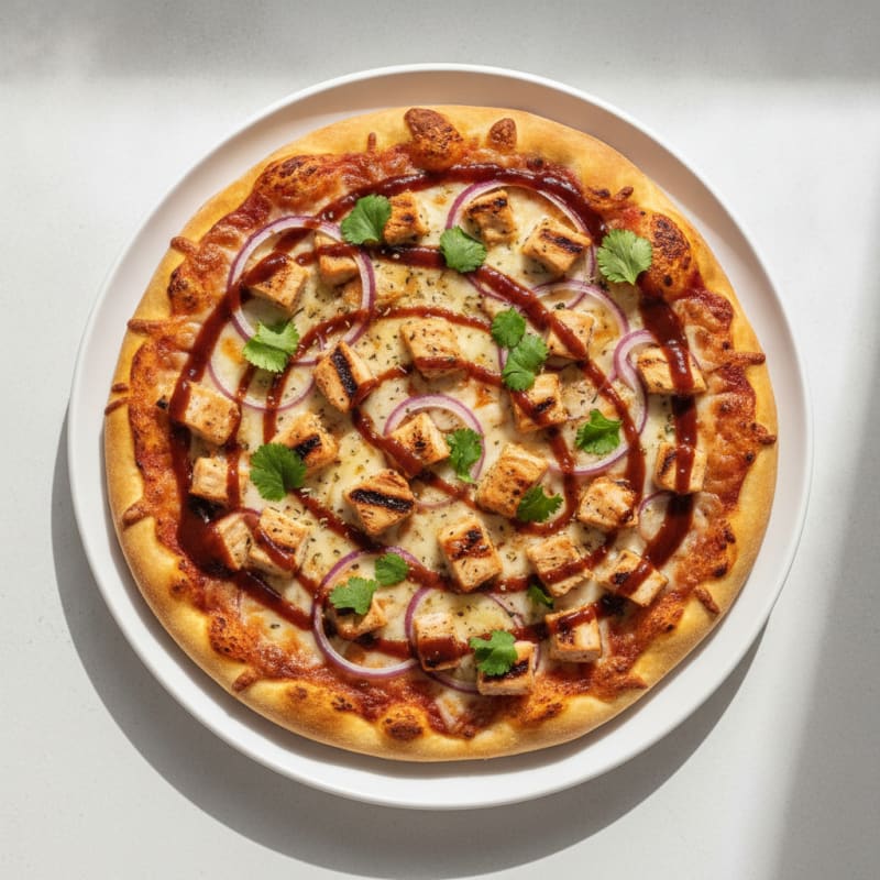 High-Protein BBQ Chicken Pizza