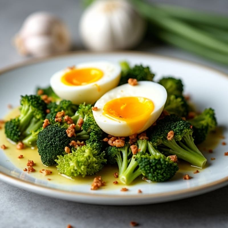 Roasted Broccoli with Crispy Anchovies and Lemon-Garlic Dressing