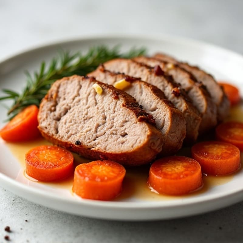 Roasted Pork Tenderloin with Maple Glazed Carrots