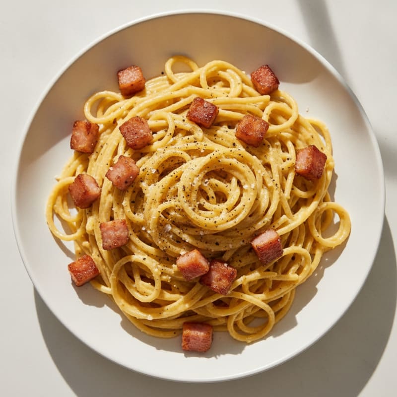 Classic Carbonara with Pancetta and Egg