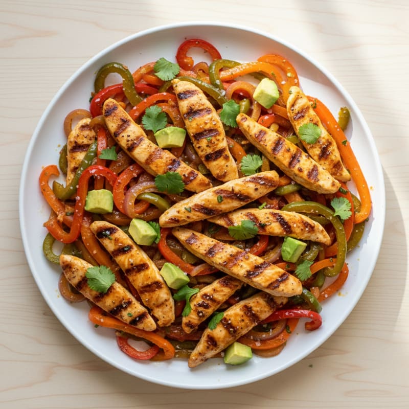 Zesty Grilled Chicken Fajita Skillet